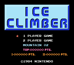 Ice Climber title screenshot